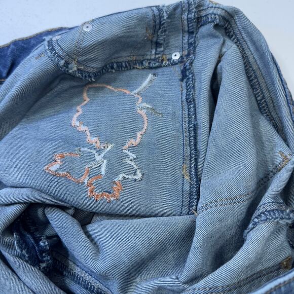 Chico’s 35th anniversary denim floral velvet embroidered jeggins sz 0.5P boho - Picture 12 of 12